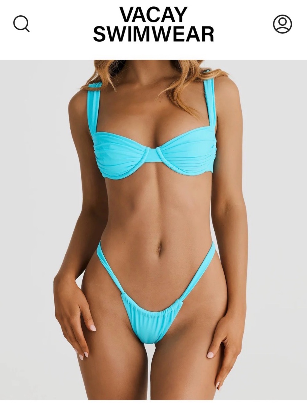 Vacay Swimwear Rhodes Aqua Bikini Bottom - Women's Swim